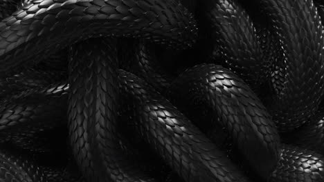 Metal-texture-dragon-scales-background.-Lively-coiled-black-snakes
